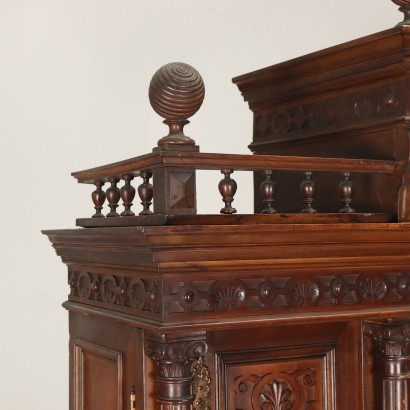 Buffet Double Néo-Renaissance Noyer France XIXe Siècle