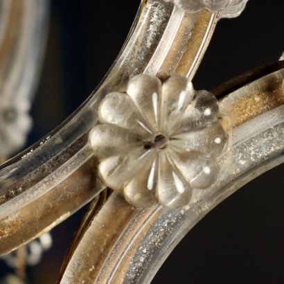 Chandelier Maria Theresa Style Glass Italy XX Century