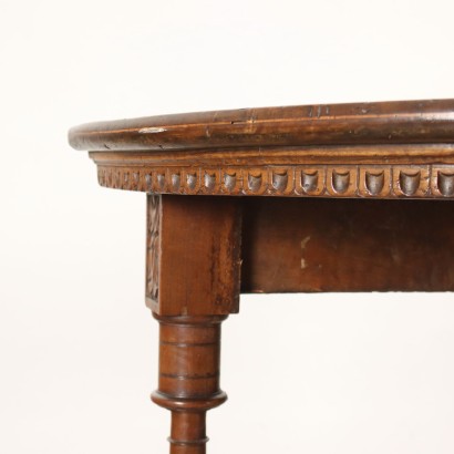 Semi-Circular Console Walnut Italy XVII-XVIII Century