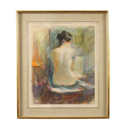 arte, Arte italiano, Pintura italiana del siglo XX, Pintura de Eugenio Polesello, Desnudo estudio, Eugenio Polesello, Eugenio Polesello, Eugenio Polesello