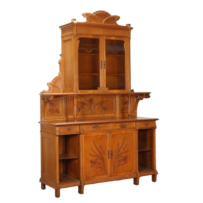 Aparador Liberty de roble con pedestal
