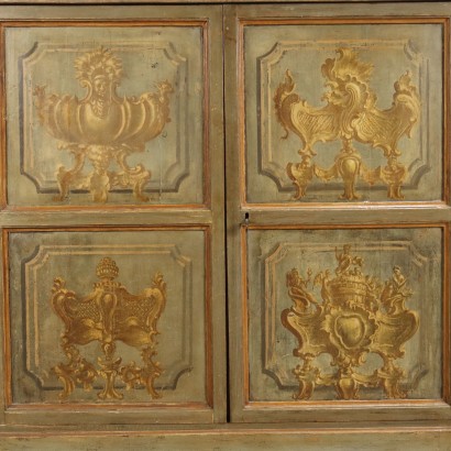 antiquariato, credenza, antiquariato credenza, credenza antica, credenza antica italiana, credenza di antiquariato, credenza neoclassica, credenza del 800,Grande Credenza in Legno Laccato