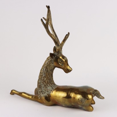 Vintage Sculpture Deer Sarreid Hollywood Regency Europe 1970s