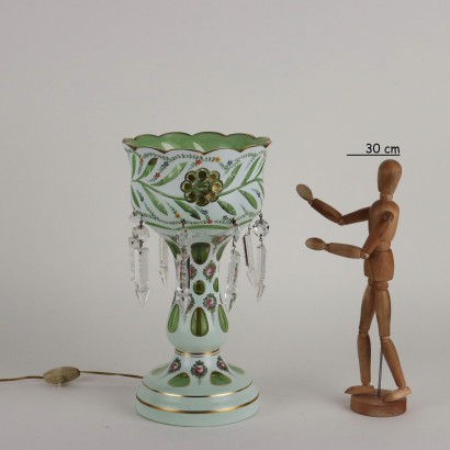 Ancient Table Lamp Bohemian Crystal Cezchoslovakia XX Century