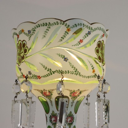 Lampe de Table en Crystal de Bohème Tchécoslovaquie XXe Siècle