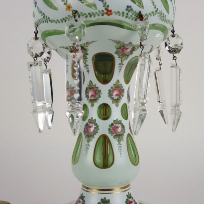 Lampe de Table en Crystal de Bohème Tchécoslovaquie XXe Siècle