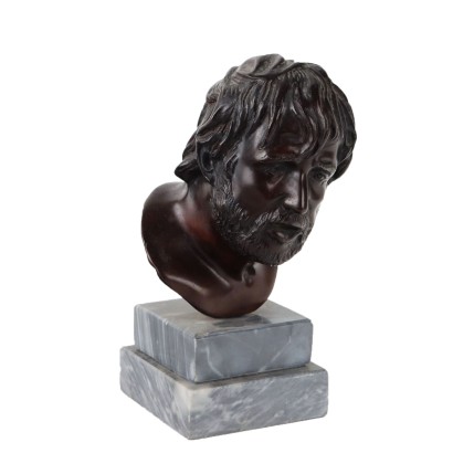 Seneca\'s Head Bronze Italy XX Century