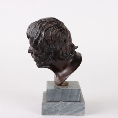 Seneca\'s Head Bronze Italy XX Century