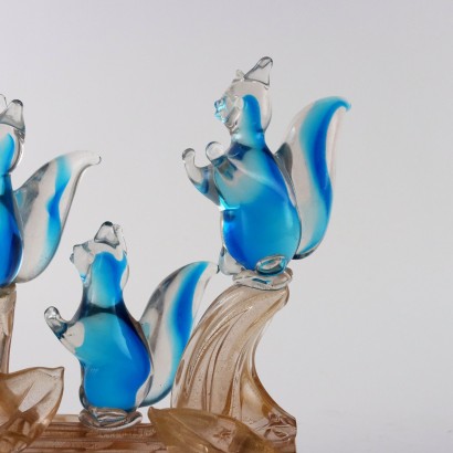 Sculpture en Verre de Murano Italie Années 1960