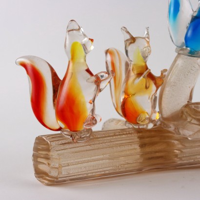 Sculpture en Verre de Murano Italie Années 1960