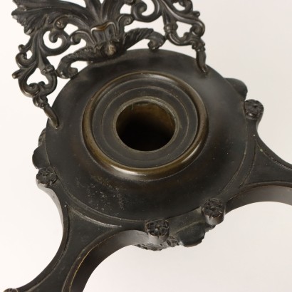 Lantern Bronze with Inkwell Italy XIX Century