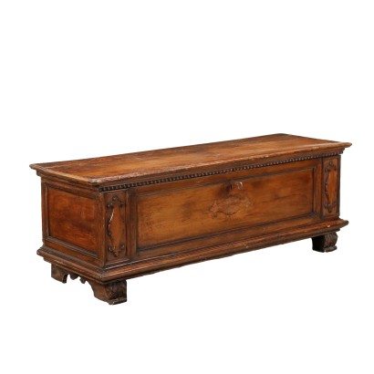 Ancient Baroque Chest Walnut from the XVIII Century