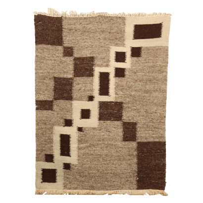 Vintage Rug Wool Italy 67x50 In Brown Furnishing