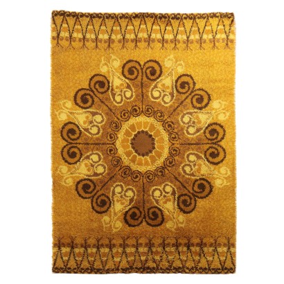 Tapis Vintage en Laine Poils Longs Italie XXe Siècle