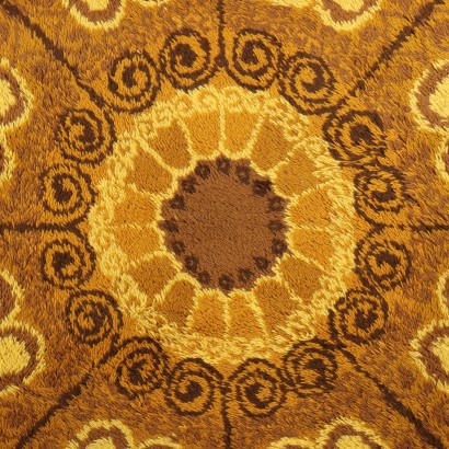 Vintage Carpet Wool Blend Long Pile Italy XX Century