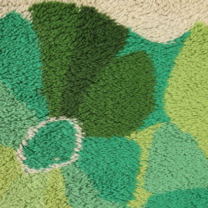 Vintage Teppich Wolle mit Langem Flor Italien des XX Jhs