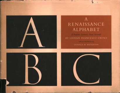 A renaissance alphabet