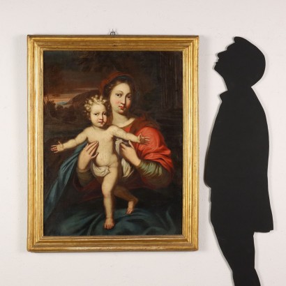 arte, arte italiana, pittura antica italiana,Dipinto Madonna con Bambino