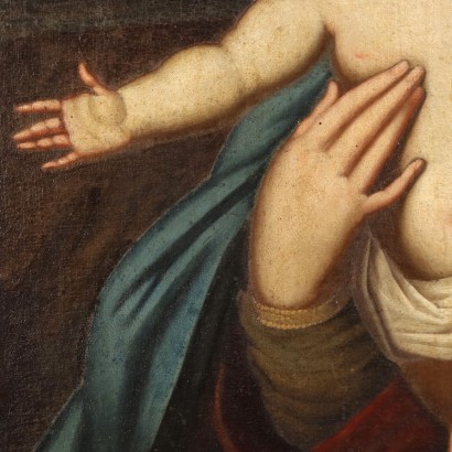 arte, arte italiana, pittura antica italiana,Dipinto Madonna con Bambino