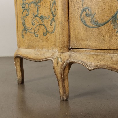 Buffet Style Baroque de Venise Bois Laqué du XXe Siècle