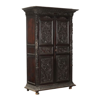 Schrank Neorenaissance Walnuss Italien XIX-XX Jhd