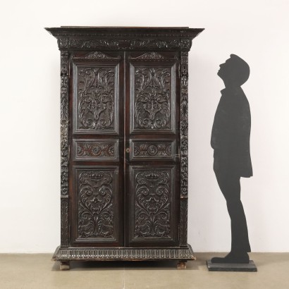 Armoire Néo-Renaissance Noyer Italie XIXe-XXe Siècle