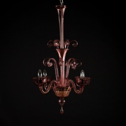 Chandelier Blown Glass Italy XX Century