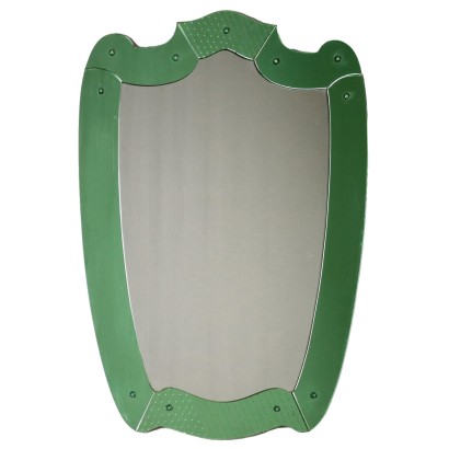 Wall Mirror Glass Italy 1950s