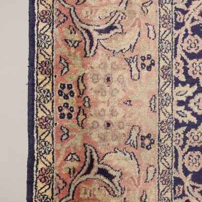 Tapis Vintage Srinagar Inde 280x186 cm Coton Laine Soie Années 90