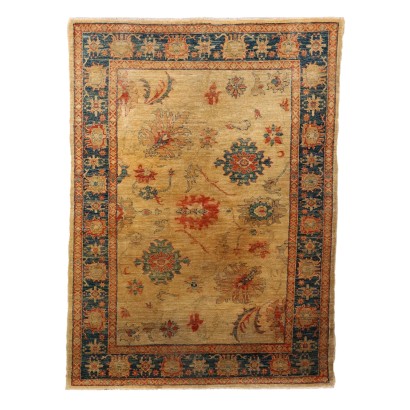 Tapis Vintage Herat Pakistan Ameublement Coton Laine Noeud Gros Manuel