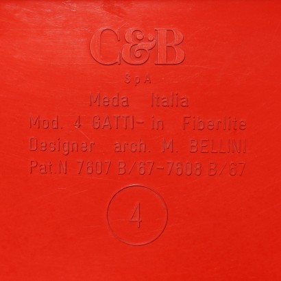 modernariato, modernariato di design, tavolino, tavolino modernariato, tavolino di modernariato, tavolino italiano, tavolino vintage, tavolino anni '60, tavolino design anni 60, Tavolini 'Quattro Gatti0apostrop,Mario Bellini,Mario Bellini,Mario Bellini