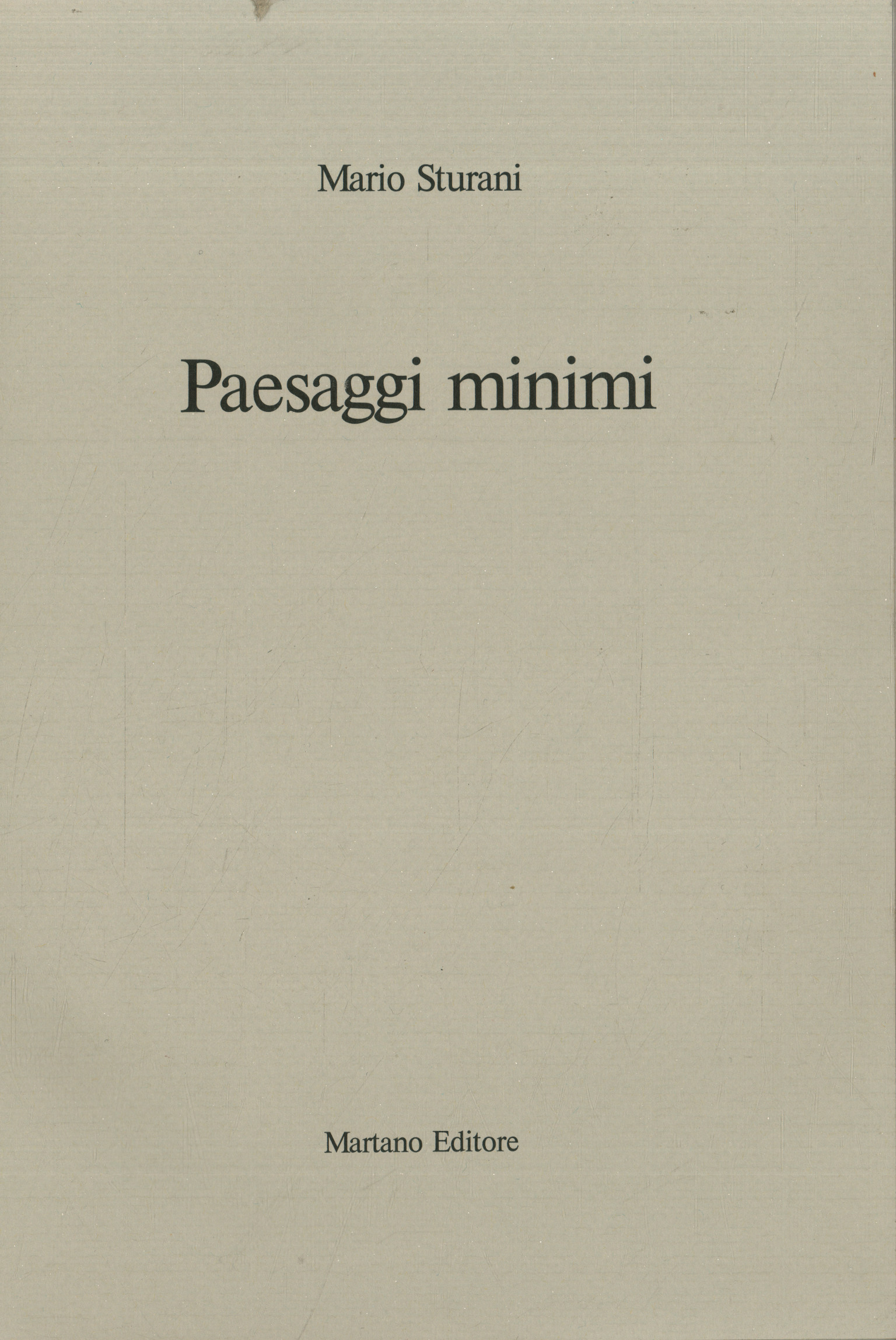 Paesaggi minimi