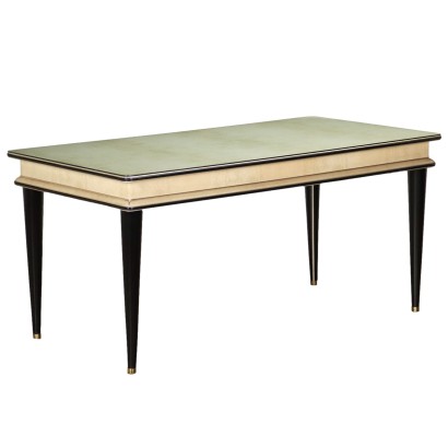 Table U. Mascagni Ebony Wood Italy 1950s-60s