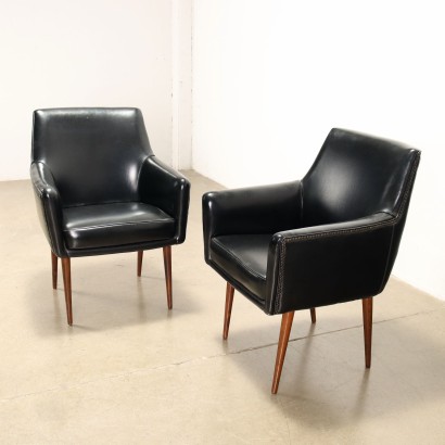 Pair of Armchairs Foam Italy 1950s-1960s