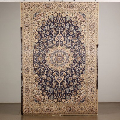 Vintage Nain Teppich Iran 296x195 cm Baumwolle Wolle Großer Knoten