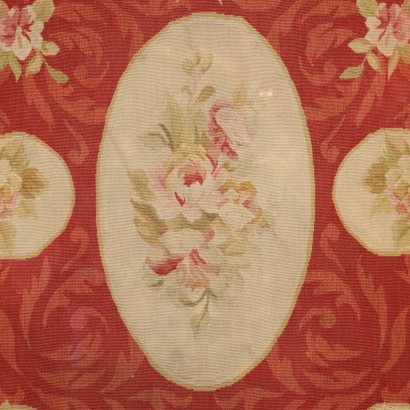 Vintage Aubusson Carpet China 75x29 In Cotton Fine Knot Late \'900