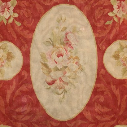 Vintage Aubusson Teppich China 190x73 cm Baumwolle Feiner Knoten \'900