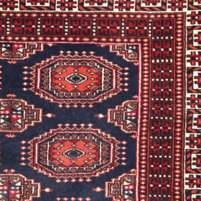 Vintage Bukhara Teppich Pakistan 195x125 cm Baumwolle Wolle