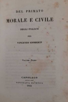 Del primato morale e civile degli italiani