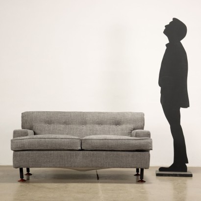 moderne Kunst, Design moderne Kunst, Sofa, modernes Kunstsofa, modernes Kunstsofa, italienisches Sofa, Vintage-Sofa, 60er-Sofa, 60er-Designsofa, Marco 'Square' Sofa, Marco Zanuso, Marco Zanuso, Marco Zanuso