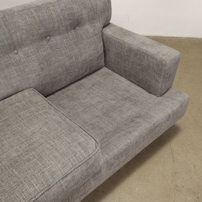 Square Sofa by M. Zanuso for Arflex Fabric Italy 1970s-80s