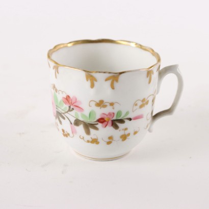 antiquités, céramiques, antiquités en céramique, céramiques anciennes, céramiques italiennes anciennes, céramiques anciennes, céramiques néoclassiques, céramiques du XIXe siècle, Service à thé et café en porcelaine