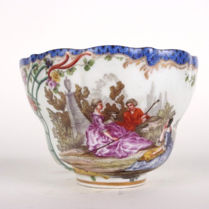 antiquariato, tazza, antiquariato tazza, tazza antica, tazza antica italiana, tazza di antiquariato, tazza neoclassico, tazza del 800,Tazza con Piattino Meissen