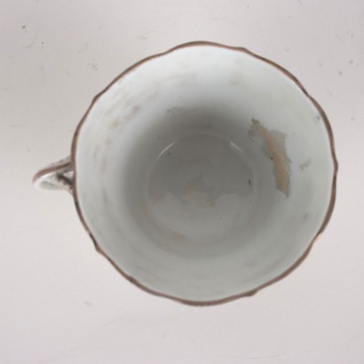 antiquariato, tazza, antiquariato tazza, tazza antica, tazza antica italiana, tazza di antiquariato, tazza neoclassico, tazza del 800,Tazza con Piattino Meissen