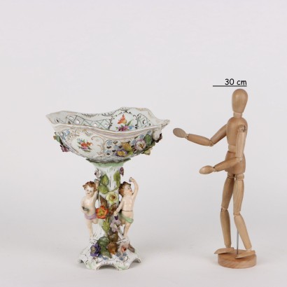 antigüedades, cerámica, antigüedades de cerámica, cerámica antigua, cerámica antigua italiana, cerámica antigua, cerámica neoclásica, cerámica del siglo XIX, Centro de mesa de porcelana