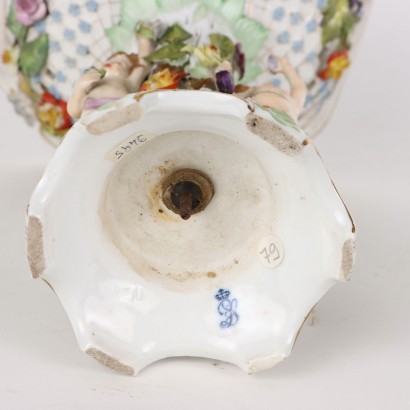 antigüedades, cerámica, antigüedades de cerámica, cerámica antigua, cerámica antigua italiana, cerámica antigua, cerámica neoclásica, cerámica del siglo XIX, Centro de mesa de porcelana