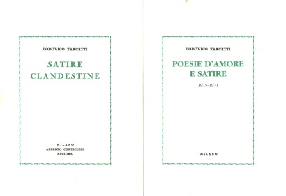 Satire clandestine. Poesie d'amore e satire 1915-1971 (2 Volumi)