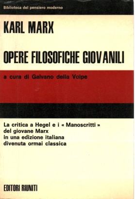 Opere filosofiche giovanili
