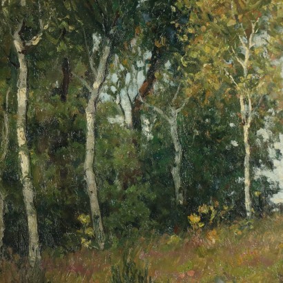 art, Italian art, twentieth century Italian painting, Painting with Countryside Landscape