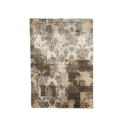 Tapis Noeud Fin Laine Soie - XX Siècle
